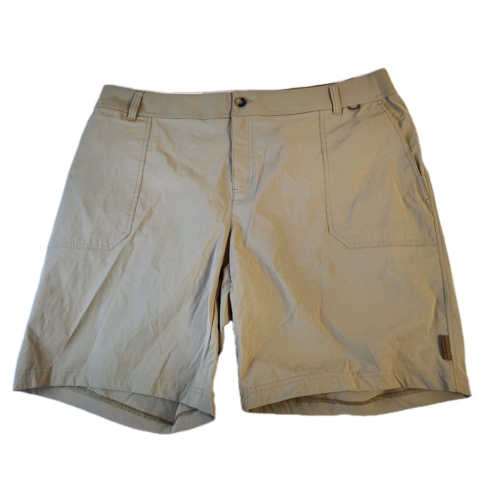 ZeroXposur Mens Casual Stretch Lightweight Hiking Shorts Size 2XL‎ Beige NEW NWT
